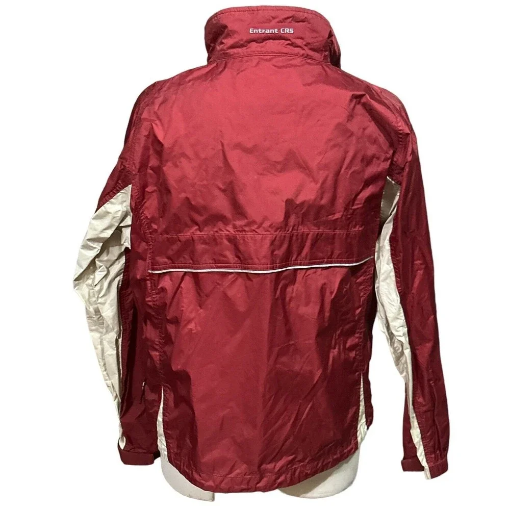 Hind Women’s Red/White Entrant CRS Running‎ Cycling Windbreaker Jacket Sz L EUC